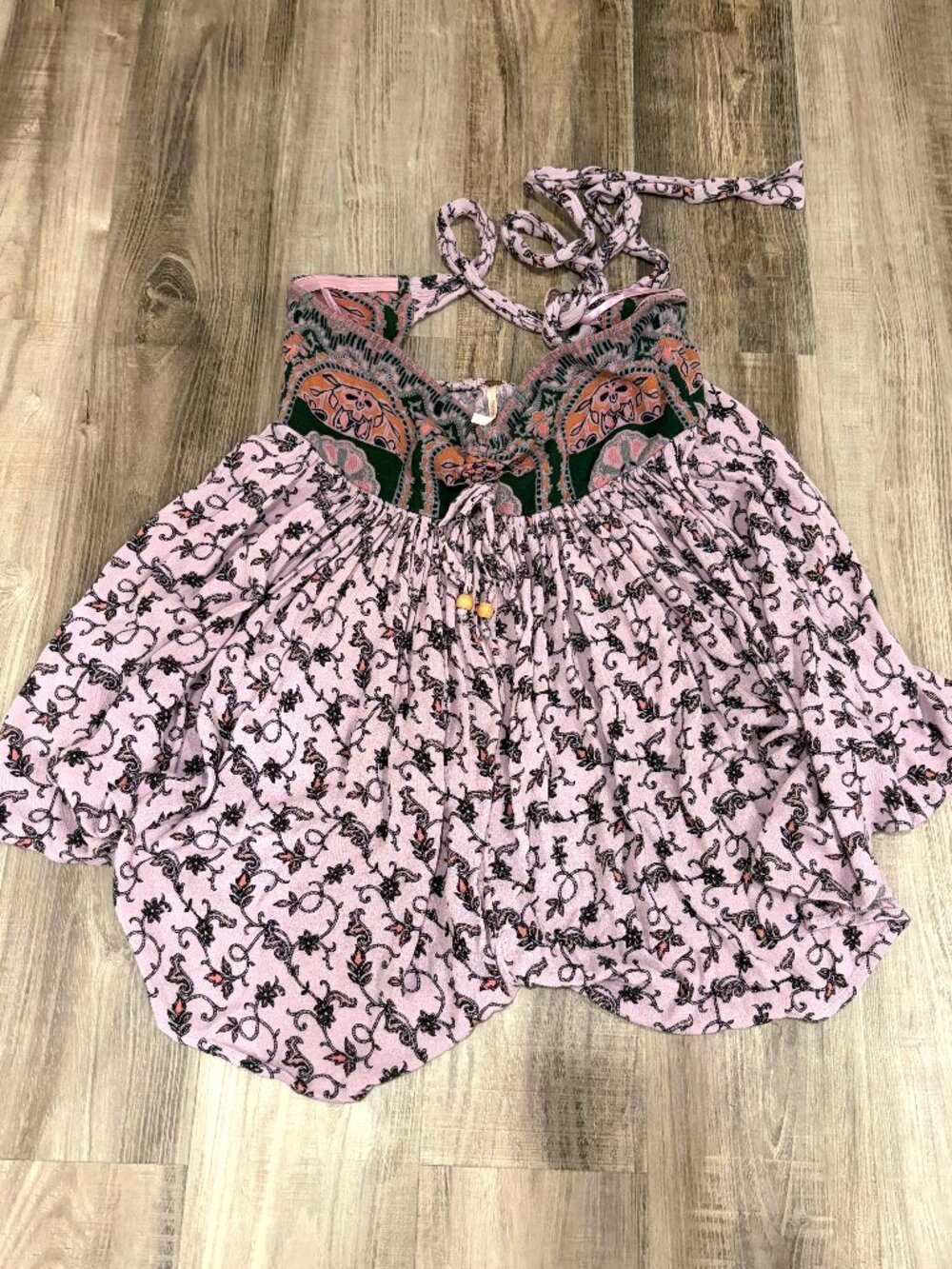 Free People Fairy Festival Halter Romper XS Mauve Boho Whimsygoth - Picture 1 of 3